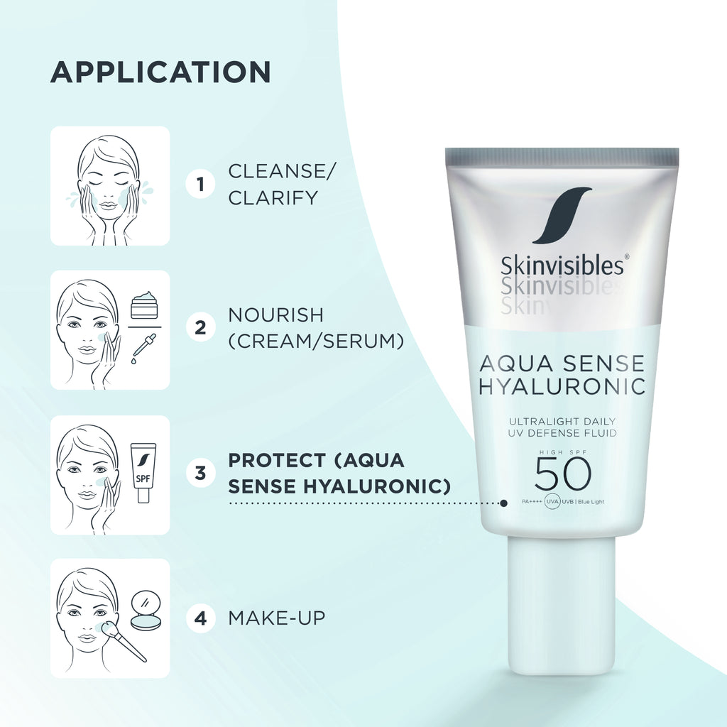 Skinvisibles Aqua Sense Hyaluronic SPF50 50 ml - Aurinkovoide
