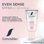 Skinvisibles Even Sense SPF50 50 ml - Aurinkovoide