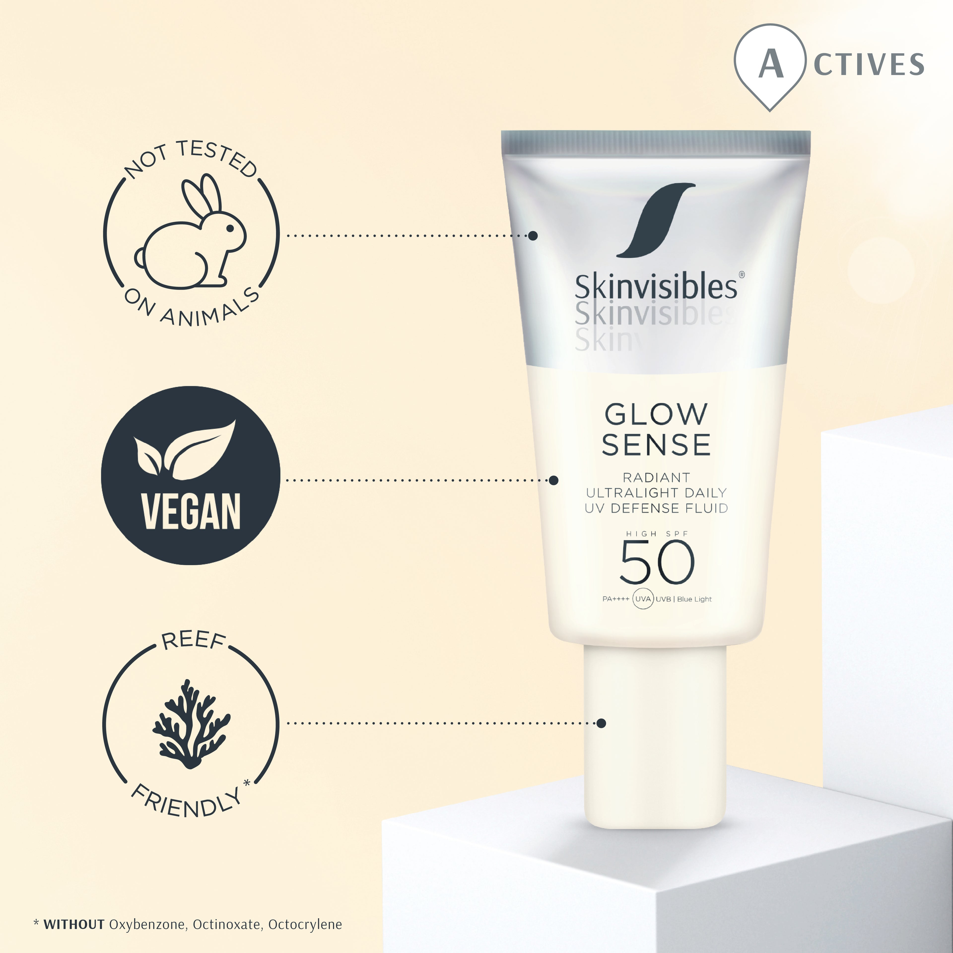 Skinvisibles Glow Sense SPF50 50 ml - Aurinkovoide