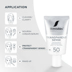 Skinvisibles Transparent Sense SPF50 50ml - Solkräm