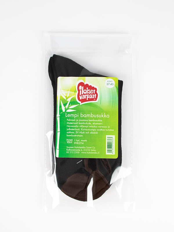 Iloiset Varpaat Lempi Bambusukka 37-40, Svart